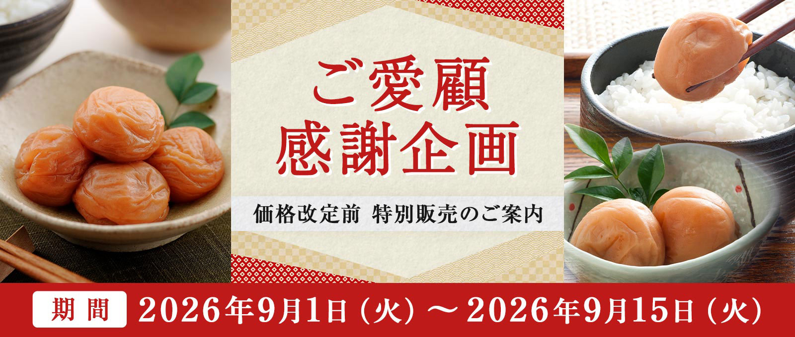 ご愛顧感謝企画