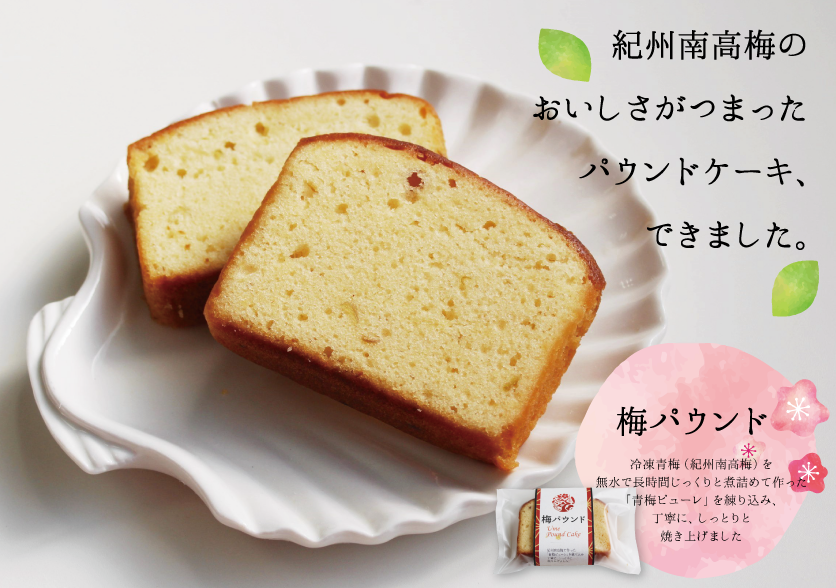 梅パウンド 5個入り 本店で大好評 梅のパウンドケーキ個包装